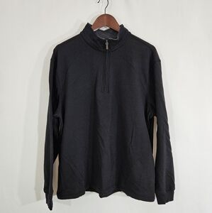 Ben Hogan performance black quarter zip pull over shirt men's size large